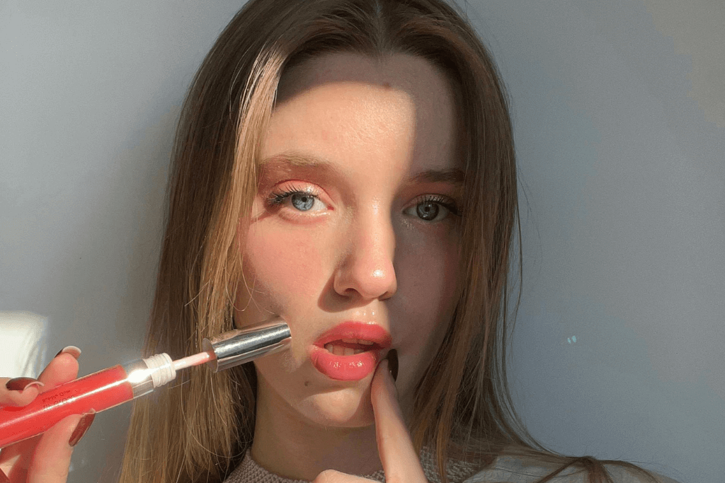 pink lips